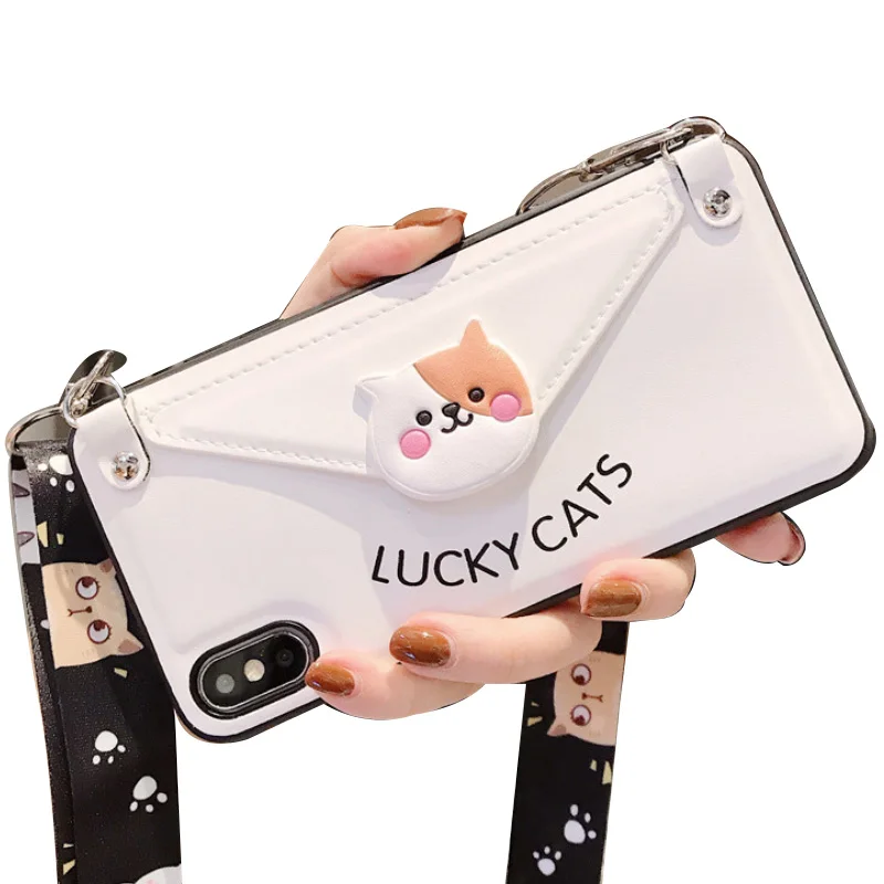 

leather Crossbody Purse Wallet Handbag Phone Case with handy ketten Chain Wrist Strap leather wallet credit card mouse animal XS, 4 colors