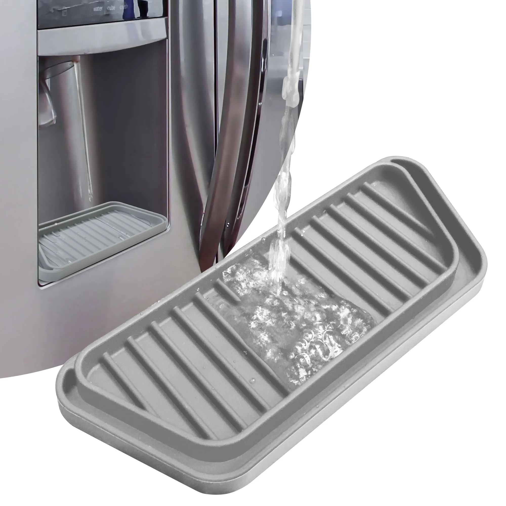 

Reusable Fridge Accessories refrigerator water Dispenser drip Collector tray catcher silicone refrigerator drip catcher tray