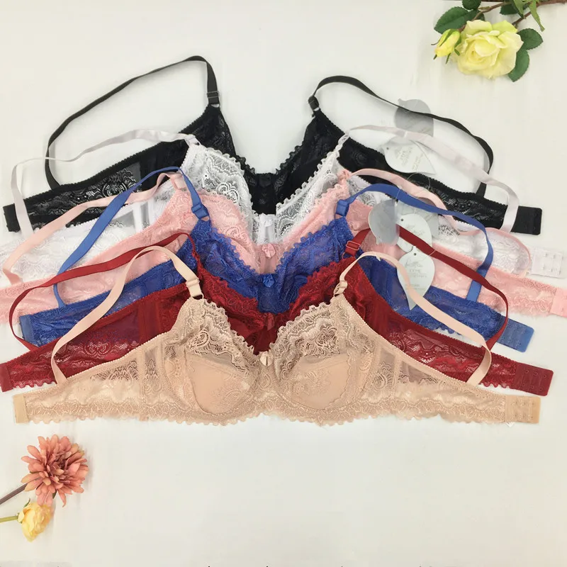 

Factory sale breathable eco-friendly lace plus size bra push up sexy fat women bra