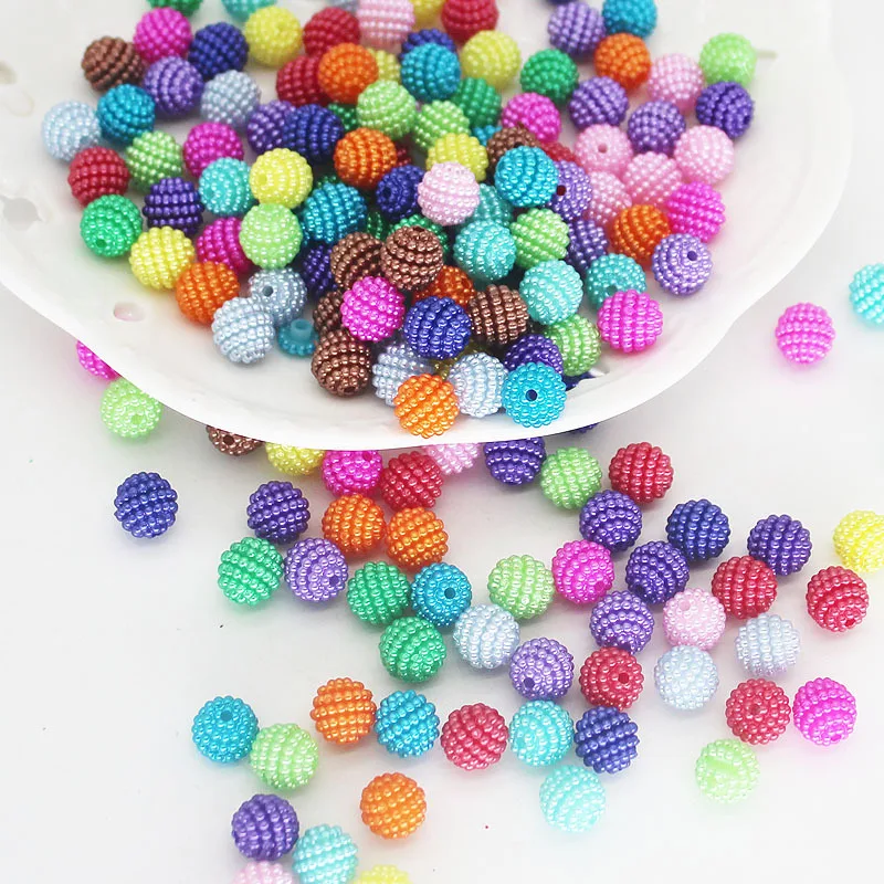 

JC Crystal Direct Sell Bulk ABS Imitation Pearl Plastic Ball Beads for Bag Making