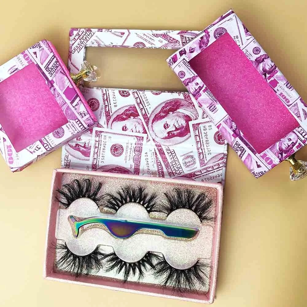 

Real hand made 100% mink hair own brand 3d mink eyelashes private label mink eyelashes extension with private label