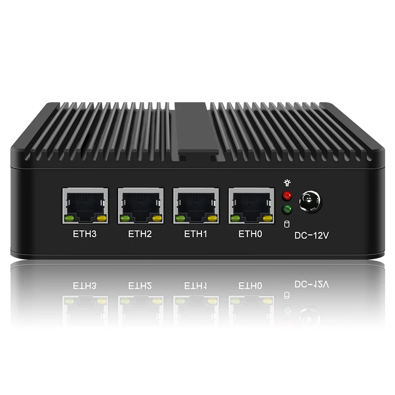 

2022 Cheapest Intel Celeron J4125 4*Intel i225-V B3 2.5GbE Nics Mini Pc pfSense Firewall Router PC OPNsense VMware ESXi Proxmox, Black/gray by random