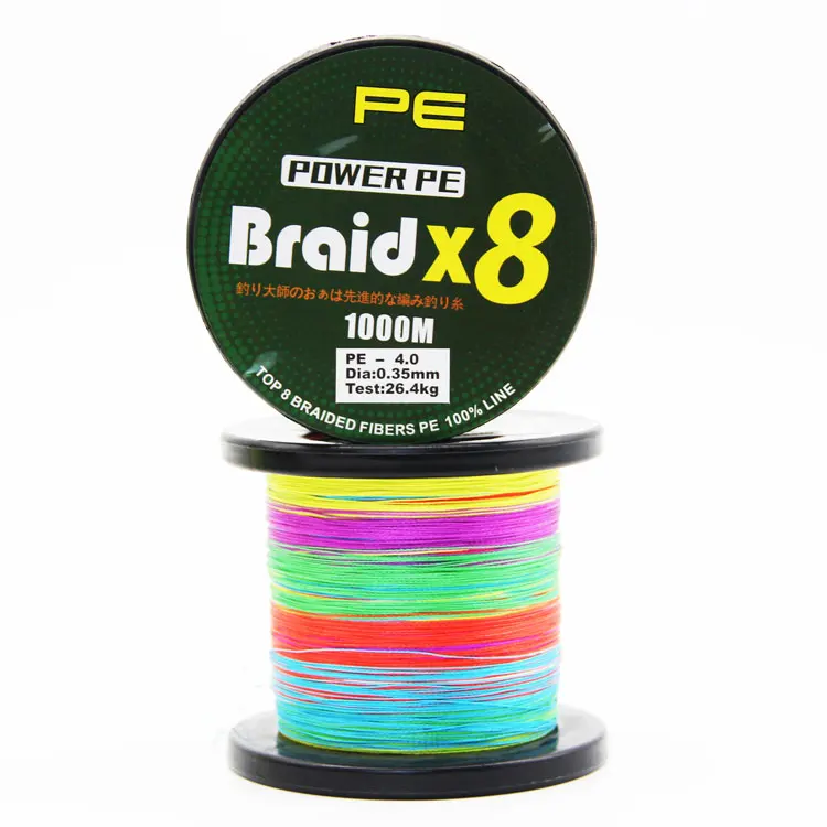 

Factory direct sales hot sell 8 strands braided fishing line 500M PE line, As picture