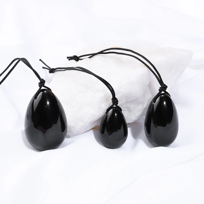 
Wholesale Natural Massage Jade Stone Nephrite Crystal Amethyst Rose quartz Yoni Egg Set For Women Kegel Vaginal Exercise 