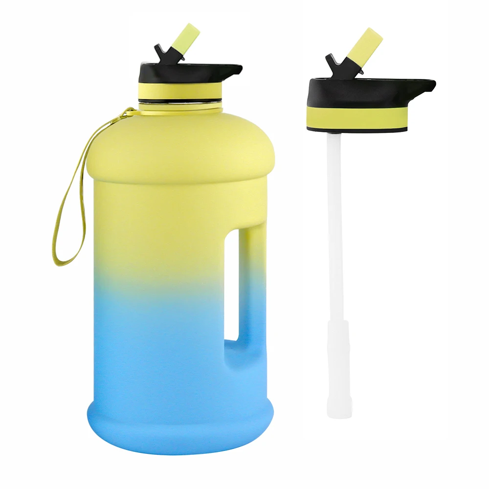 

1gallon/3.78L/124oz BPA free reusable PETG food grade plastic gym sports water drinking bottle wholesale, Can be customized