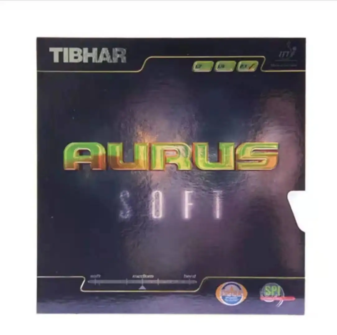 

high quality TIBHAR aurus soft Professional table tennis rubber, Red/black