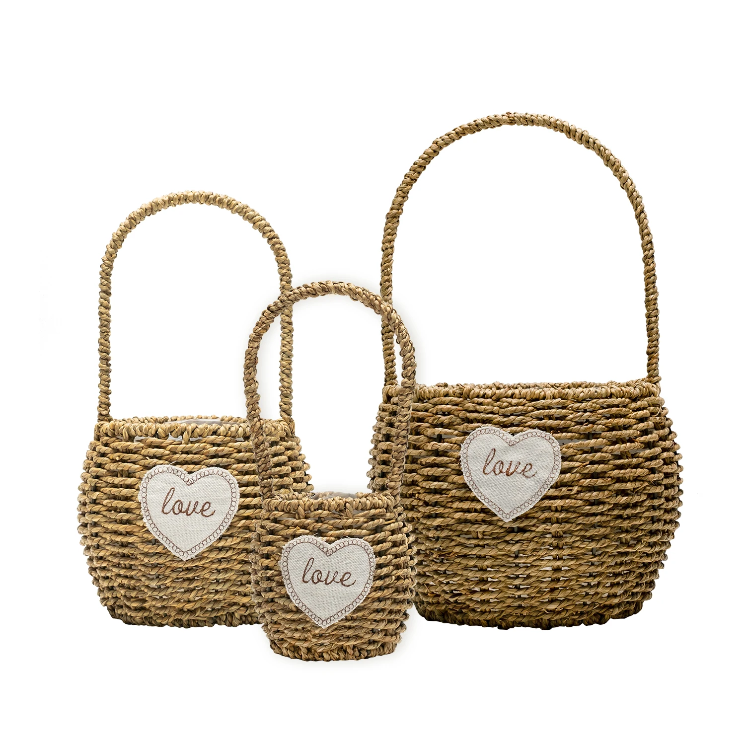 

Eco-Friendly Woven Basket Woven Wall Decor Basket Woven Oval Storage Basket, Customized color