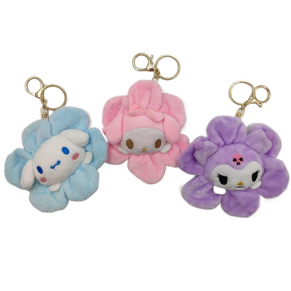 

Hot Spot Products Kawaii Anime Plush Toys Valentine's Day gift Sanrio Kuromi Hello Kitty Plush Keychain For Girlfriend