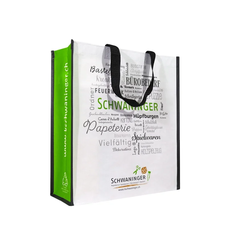 

Custom Eco Friendly Recycled Laminated Plastic Bottles RPET Shopper Bag