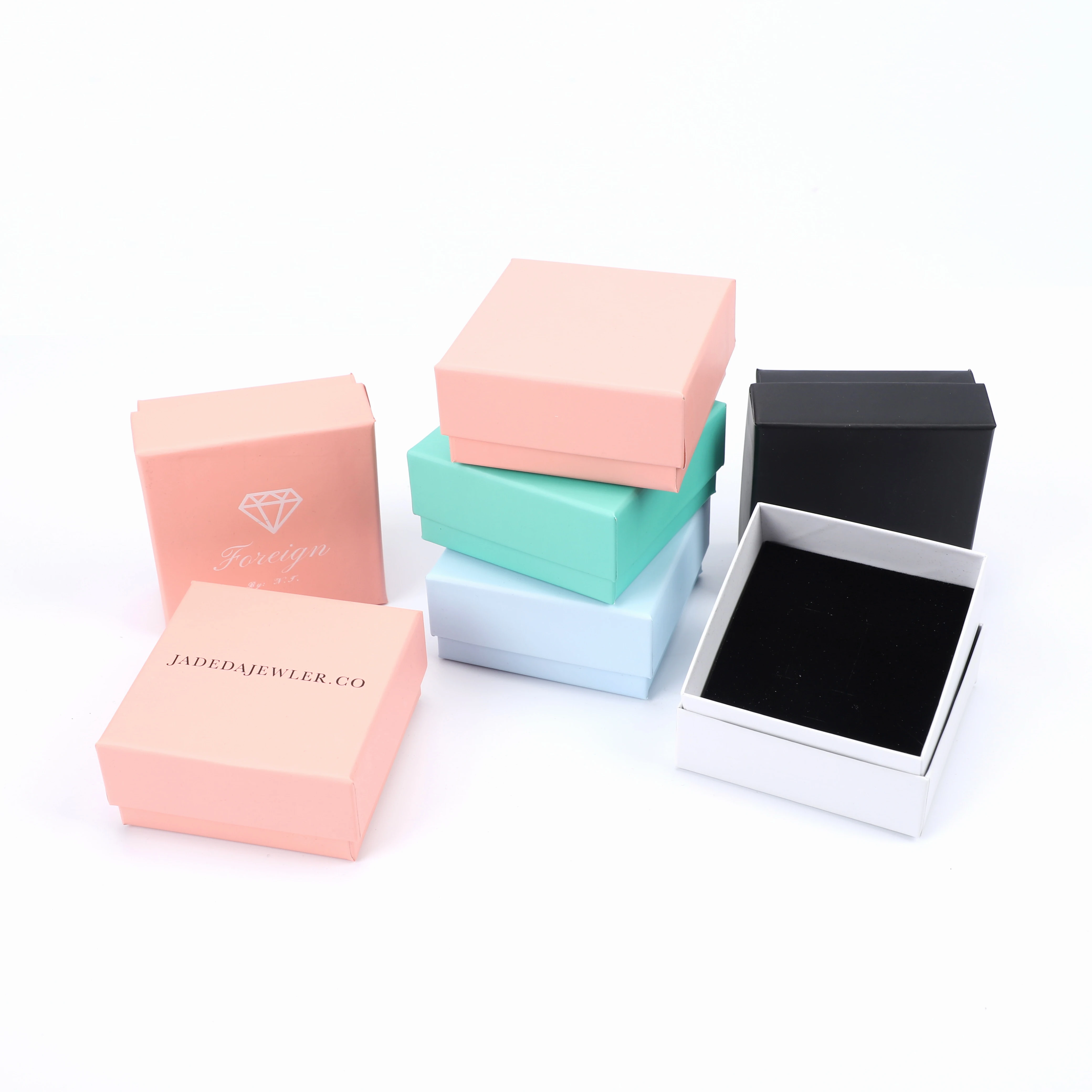 

Unique paper jewelry packaging paper boxes customized logo box for gift