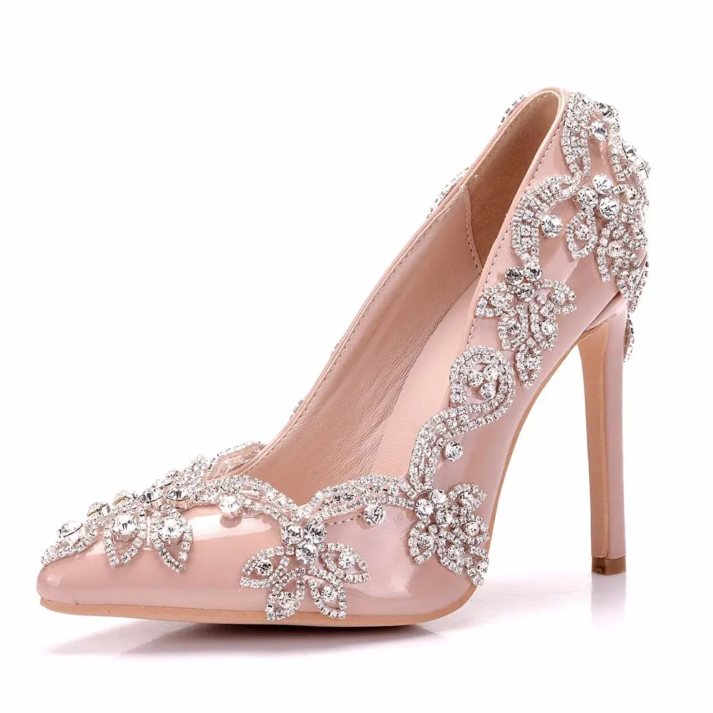 

Women's Pumps Crystal Wedding Shoes High Heels Dress heels
