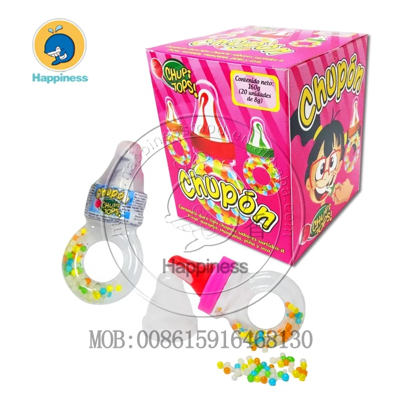 

nipple hard candy ring toy sweet lollipop colorful pearl candy