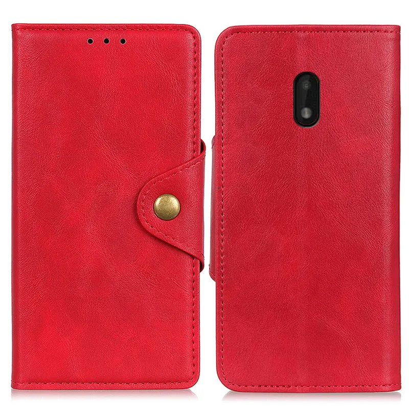 

Copper button sheep pattern PU Leather Flip Wallet Case For NOKIA C1 PLUS With Stand Card Slots, As pictures