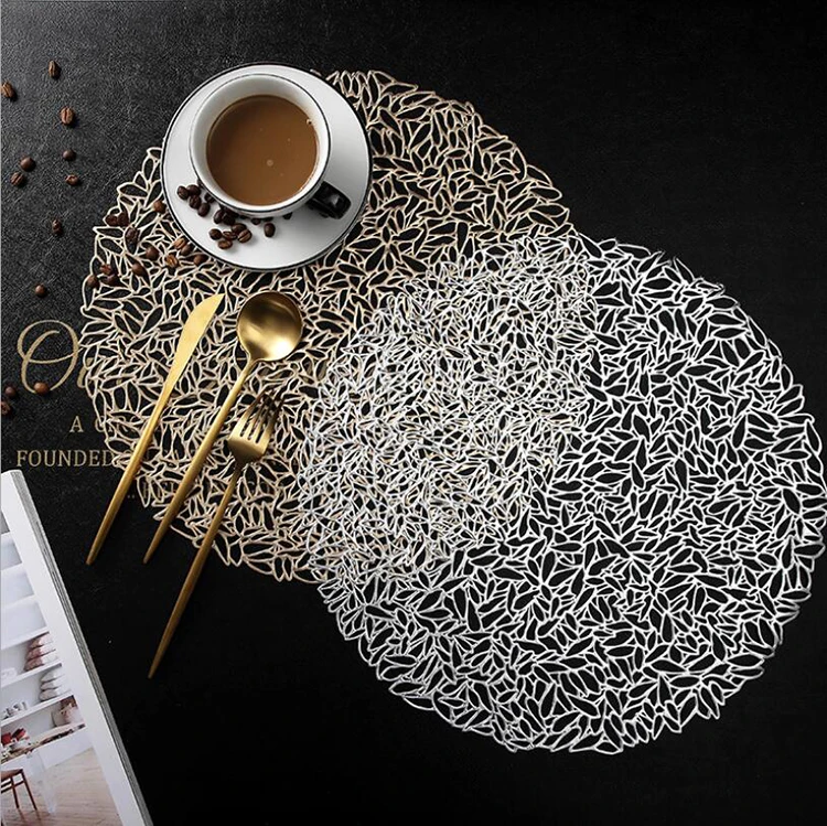 

silver placemat for wedding decoration, Gold / silver