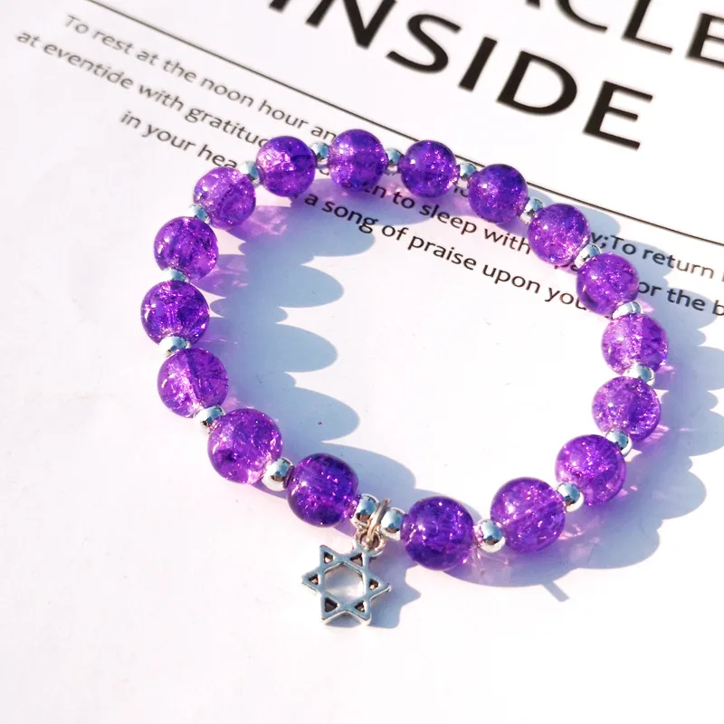 

Wholesale Wrap Amethyst Healing Natural Gems Crystal Bead Bracelets For Women, Picture shows