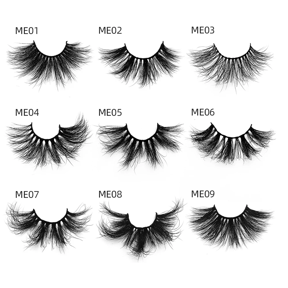 

Wholesale 25mm Real Mink Eyelashes 5D Soft Dramatic Party Supplier Fluffy Full Strip Siberian Eyelashes Vendor