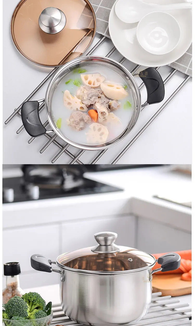 Hot sale professional kitchen stock pot kitchenware set stainless steel soup pot