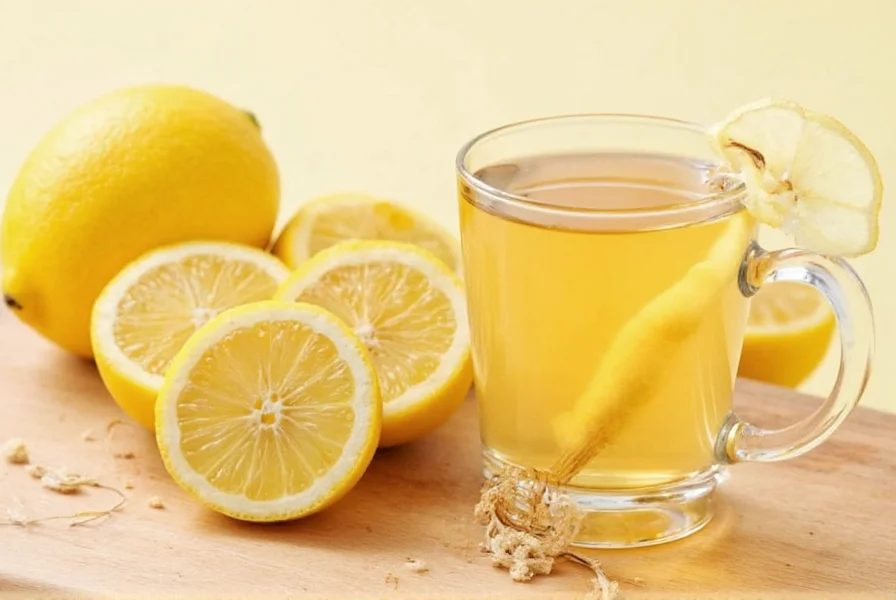 Comparison of honey ginger lemon tea ingredients showing molecular compounds