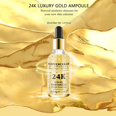 

COVERCOCO 24K Gold Essence Shrink Pore Lifting Firming Moisture Brightening Complexion 30ml