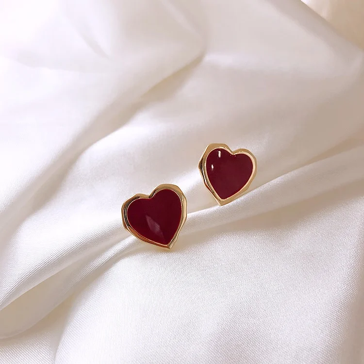 

Amazon hot sale wholesale mixed heart pearl korean women sterling silver stud earrings