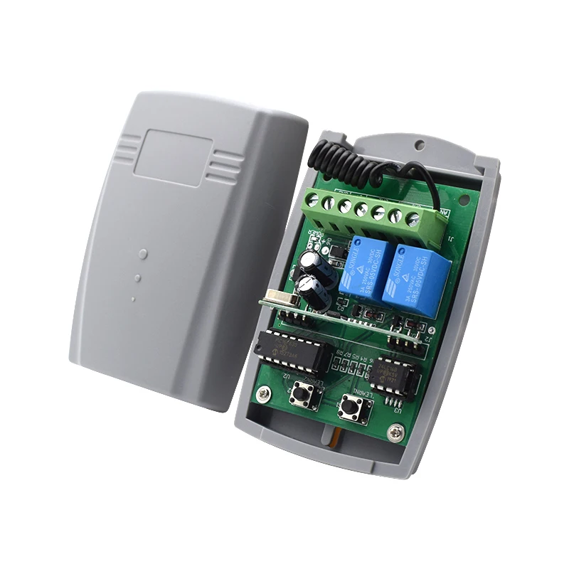 

SMG-822 garage door gate 433mhz Remote control switch universal 433.92mhz Receiver module 2 channel DC 12V to 24V