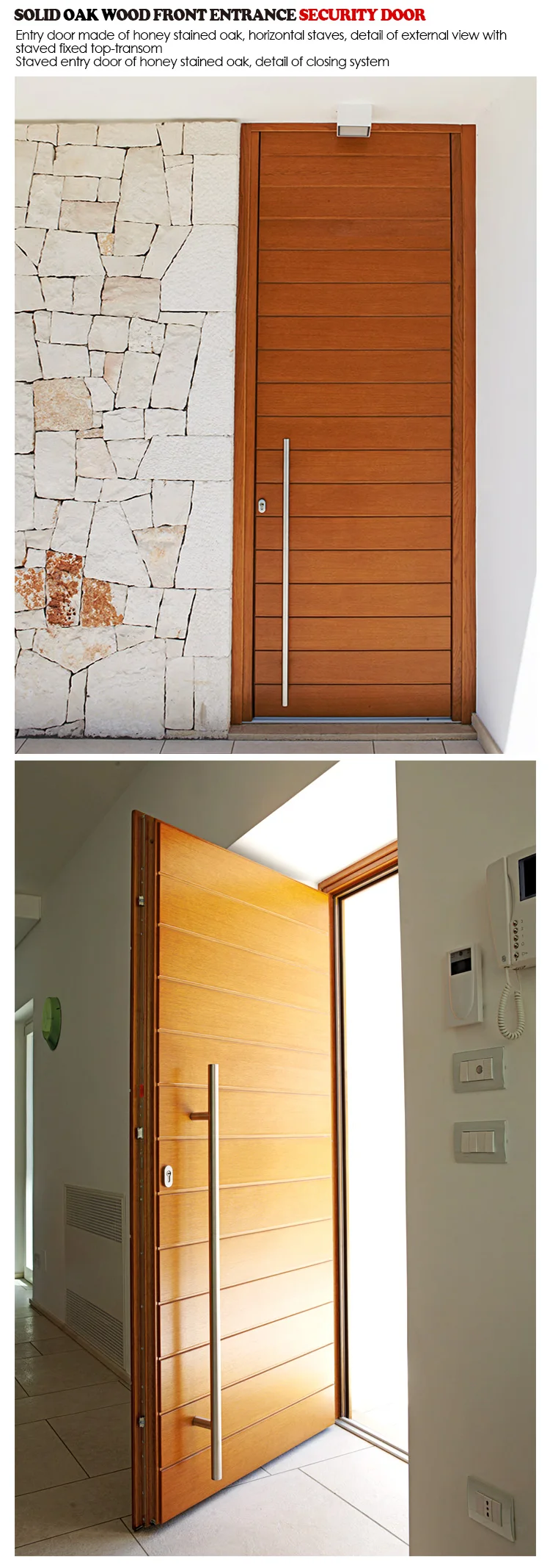 New design front entry door styles external timber doors exterior wood