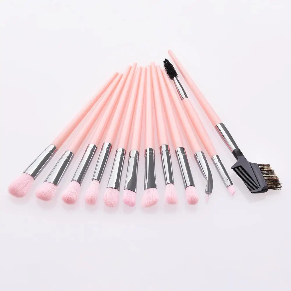 

Hot selling high-end pink handle powder brush eyeshadow brush foundation makeup brush set in two combinations