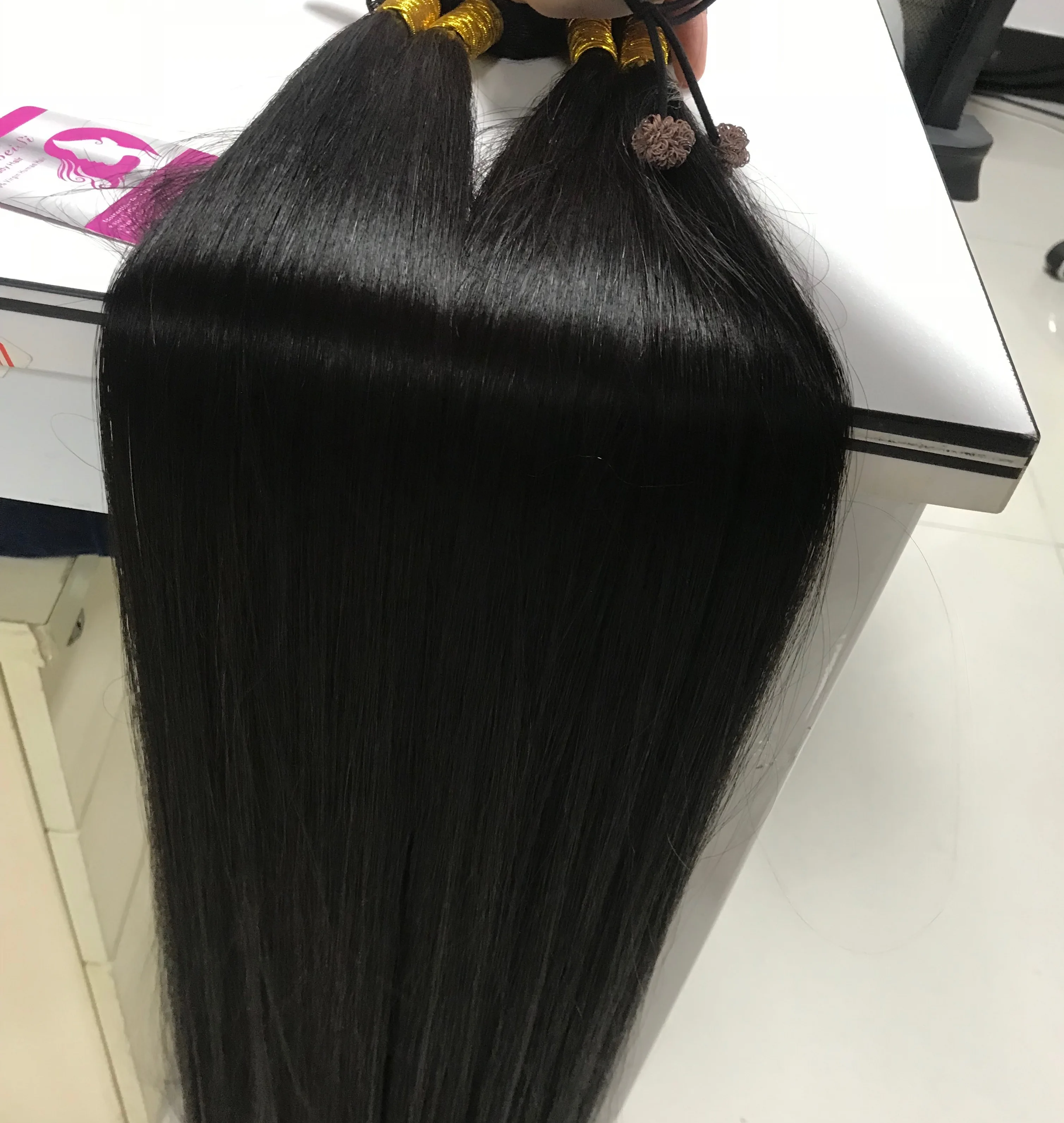 

cuticle aligned raw virgin hair human hair extension, Natural black
