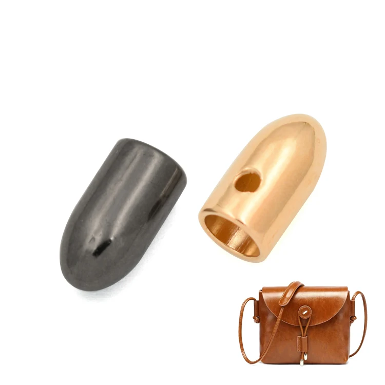 

Inside 6 mm zinc alloy small closed metal rope end for leather cord