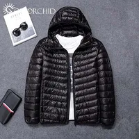 

Factory Supplier Custom Male Outdoor Duck Black Puffer Down Coat Winter Jacket For Men