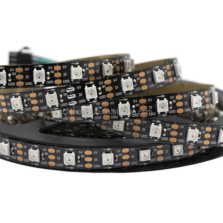 Individually Addressable  silicon rgb 5v ws2812 60led  flexible  led strip light