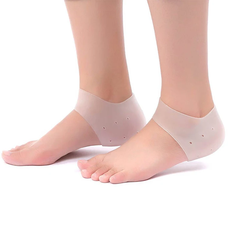 

2Pcs Height Increase Insoles Silicone Height Increase Socks for Women Men Invisible Soft Gel Heel Lift Pads Heel Cushion Inserts, Picture