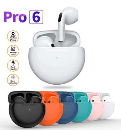 

Wireless Earbuds TWS Pro 6 Bluetooth Earphone Sport Earphone Wireless Earbuds Bluetooth