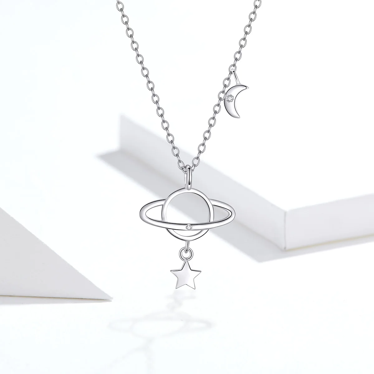 

New Style 925 Sterling Silver Interstellar Chain Link Jewerly Necklaces For Women