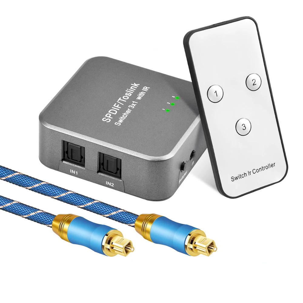 1port Spdif Toslink Digital Optical Audio Splitter 1x3 1 In 3 Out Dts Pcm Buy Toslink Digital