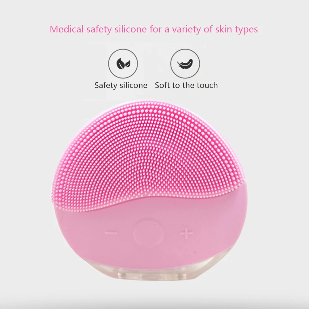 
Ultrasonic Vibration Mini USB Electric Face Facial Cleansing Brush 