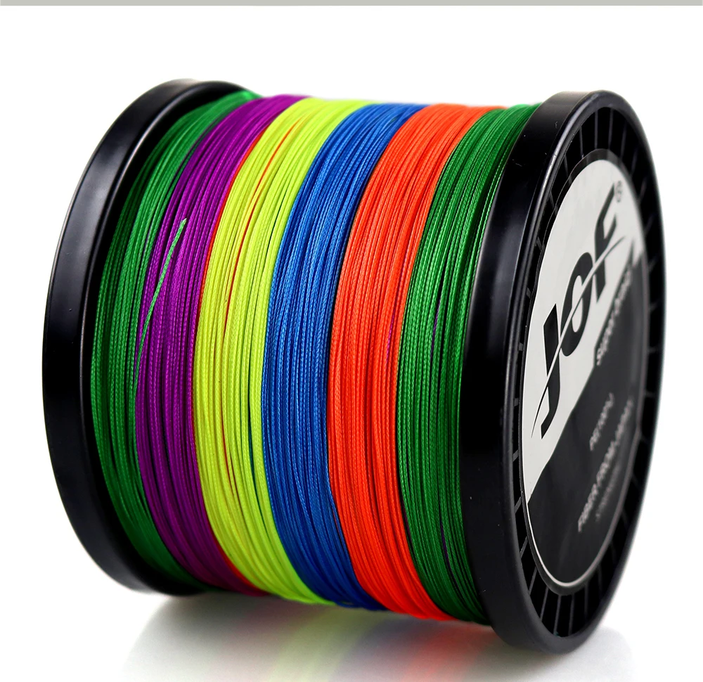 YIBAO Strong 8 Strands 500M Multicolor Braided Fishing Line Sea Saltwater JOF Carp Fishing Weave Extreme 100% PE Fishing Line, Multi colors
