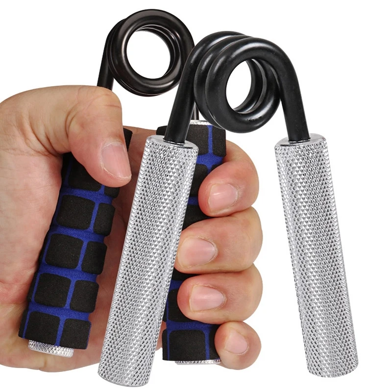 

Sponge Heavy Hand Grip Finger Gripper Arm Muscle Trainer Expander Fitness Professional Wrist Strength Aluminum Handle Silver, Silver color