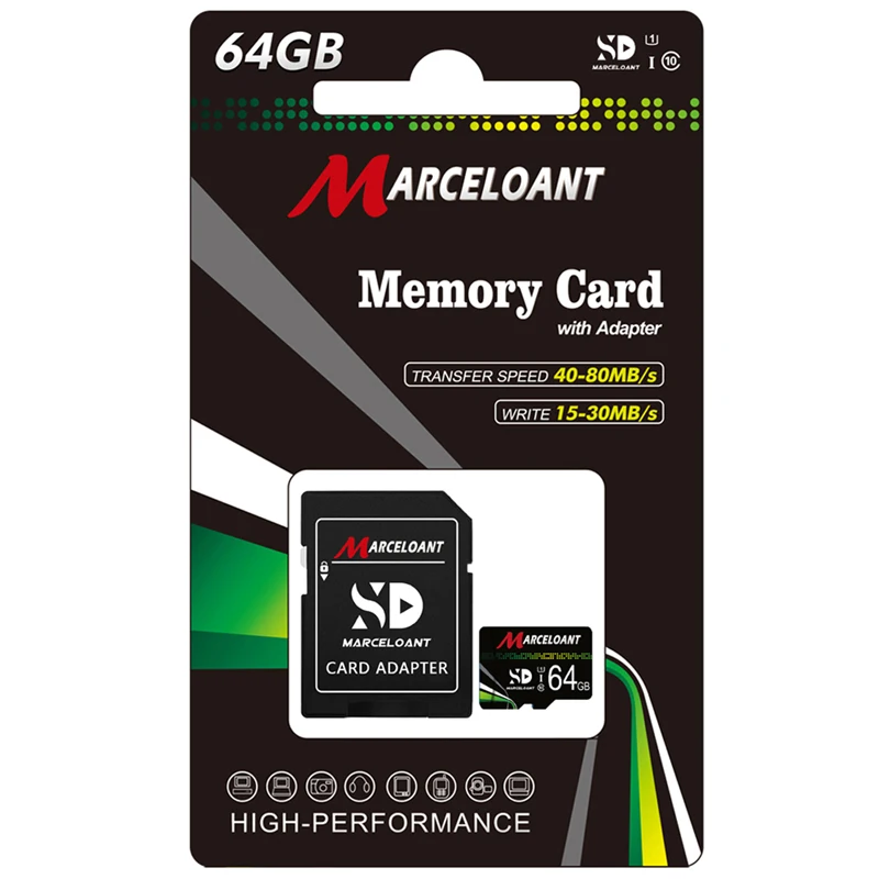 OEM Brand Memory sd Card Custom Logo Full HD 1080p Car Action Camera DVR Video Recorder Memory Card Class 10 U3 128gb sd memory - ANKUX.COM