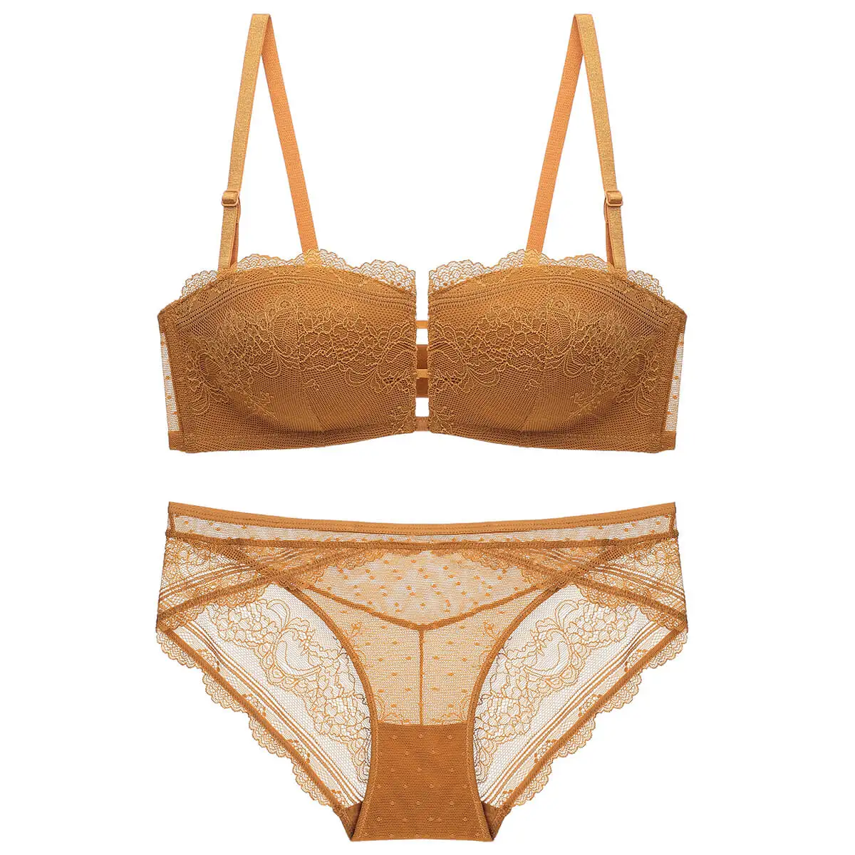 

Wholesale luxury Fat big women's plus size underwear set ladies push up bra and panties