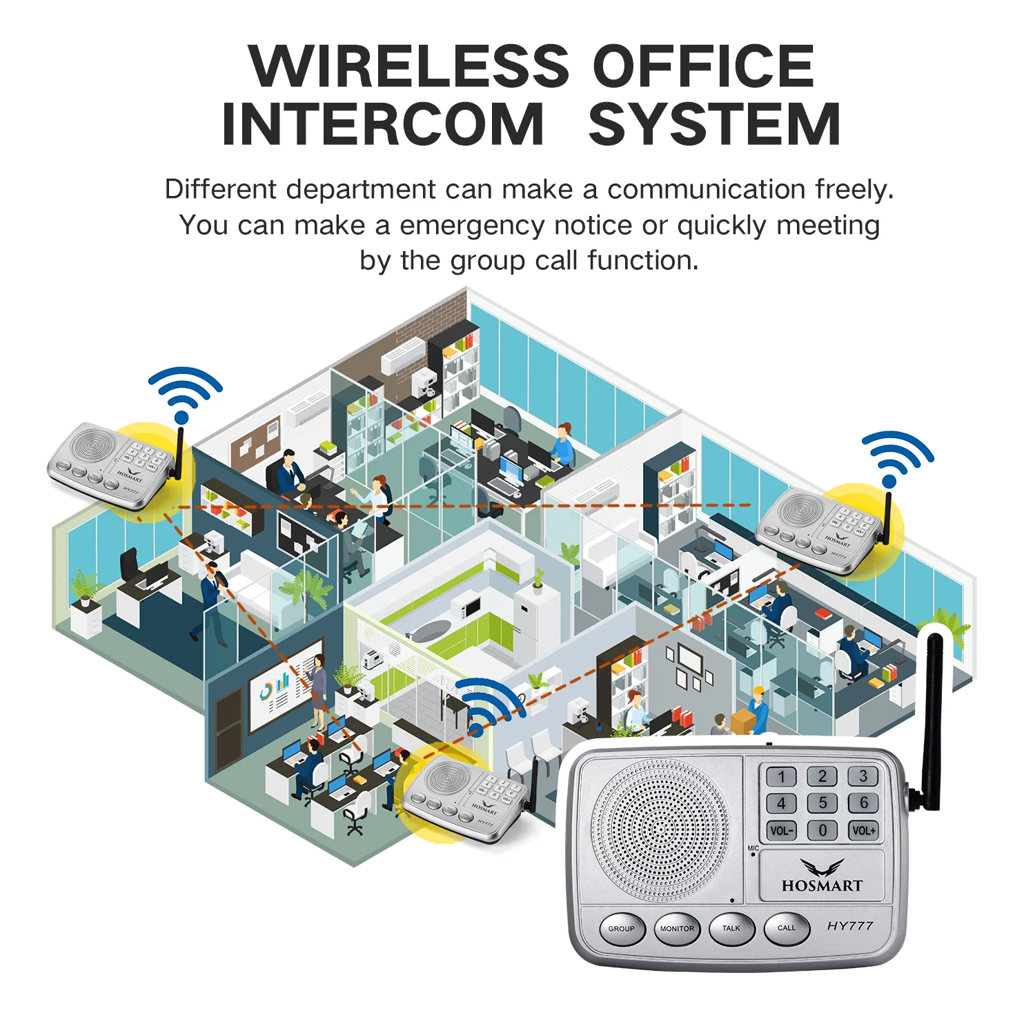 Long Distance Digital Wireless Intercom System for Home