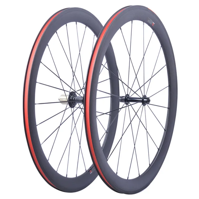 

Road Bike Wheels Full Carbon 700C Ultralight V brakes 50mm Clincher Tubular Road Bicycle Wheelset 23mm wide