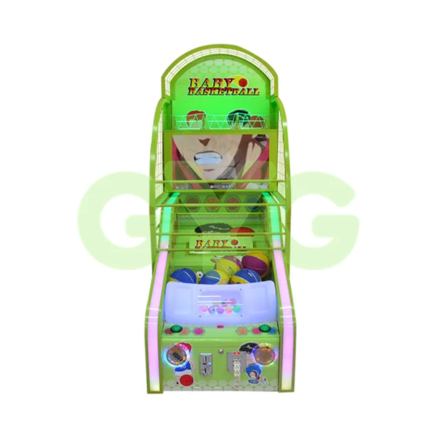 

GYG High Profit Indoor Amusement Sports Arcade Game Electronic Hoop Arcade Game Basketball Shooting Machine, Oem--metal color could be customized