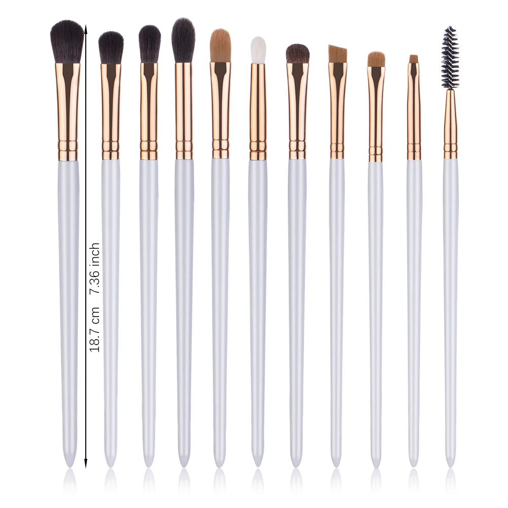 

11Pcs White Eyeshadow Brush Set