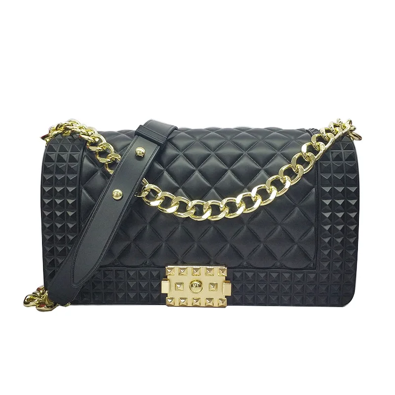 

New Arrival Candy Color Rhombic Bag With Chain women branded hand bag luxury hand bag, Black,white,red,golden,pink,green