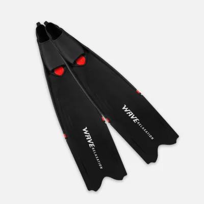 

New men's and women's free diving swimming fins PP flexible and light adult swim fins, Black and red, black and white