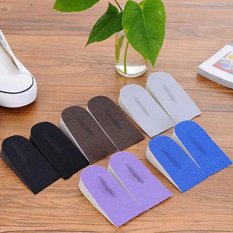 

invisible movement comfortable cushion foam half pad Inward heighten insole men's female heighten insole, As show