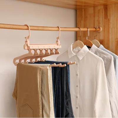 

Daily Use Goods Double Hook Horizontal And Vertical Folding Trouser Rack Hanger