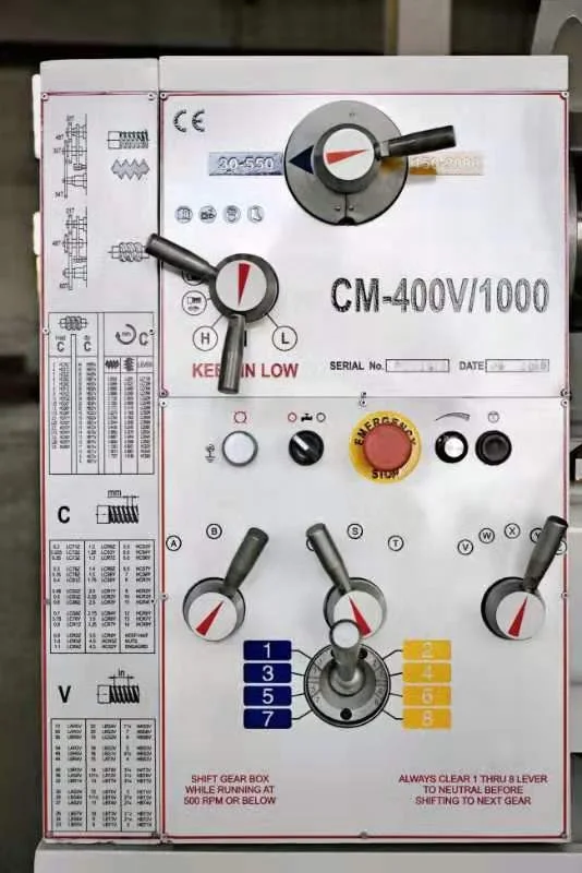 
CM6241 Variable speed 52mm spindle bore manual lathe machine with CE for sale 