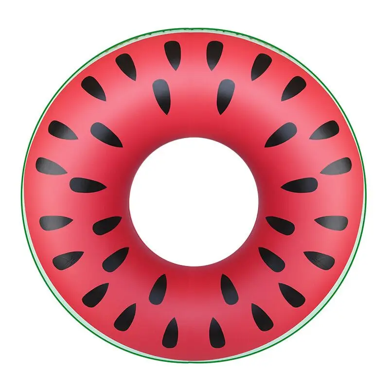 

Eco-friendly PVC Watermelon Swim Ring Inflatable Tube Pool Toys Lemon Fruit Floats Donut Swimming Ring for Kids&Adults, Customized color